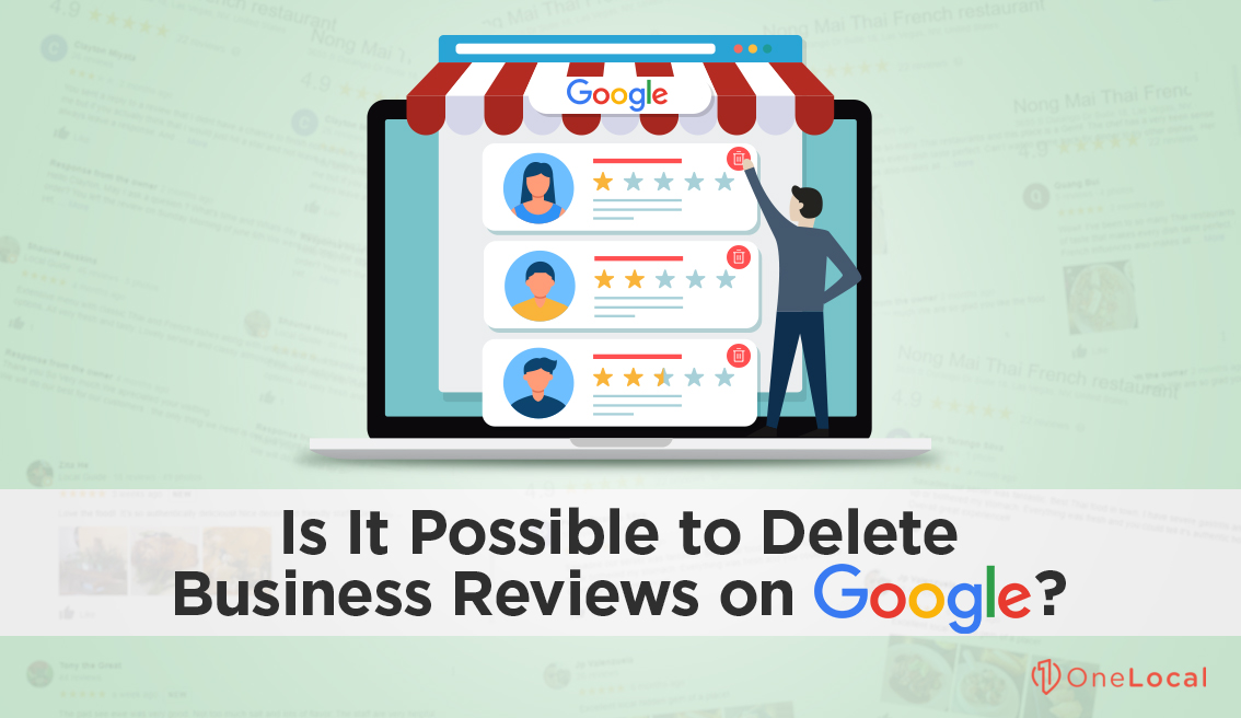 delete business reviews on Google