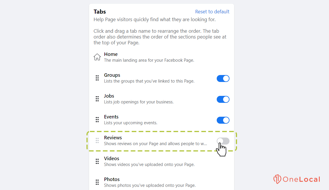 Facebook Disabled Reviews