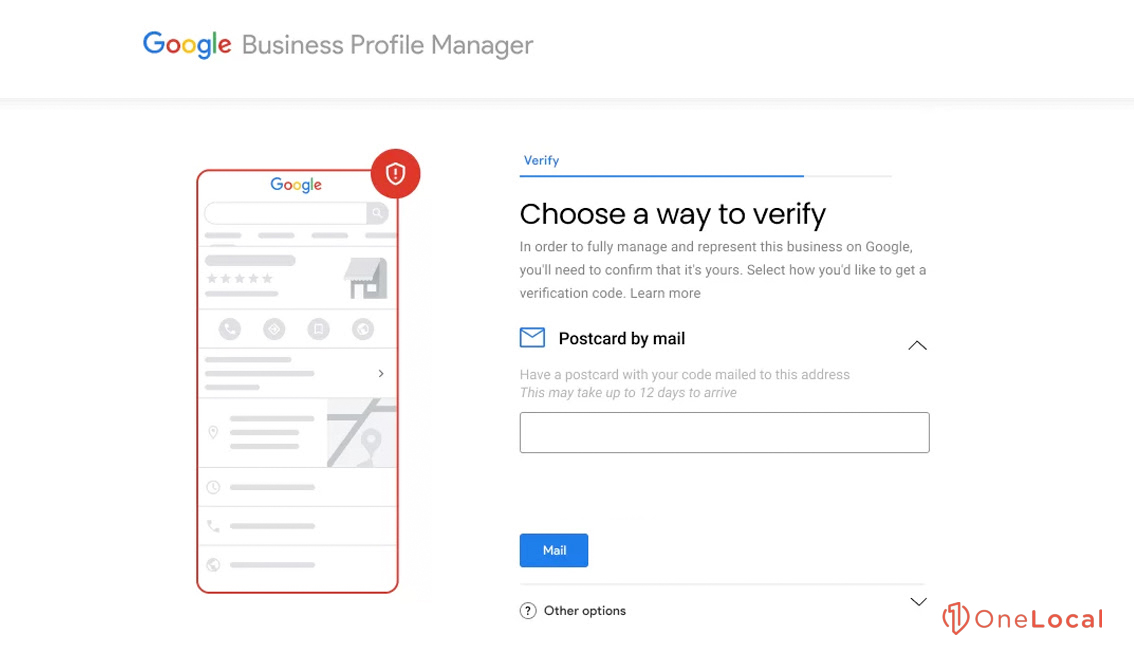 Google Business Profile Verification