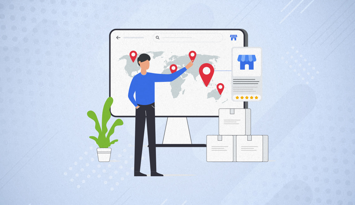 Local Business Illustration, maps