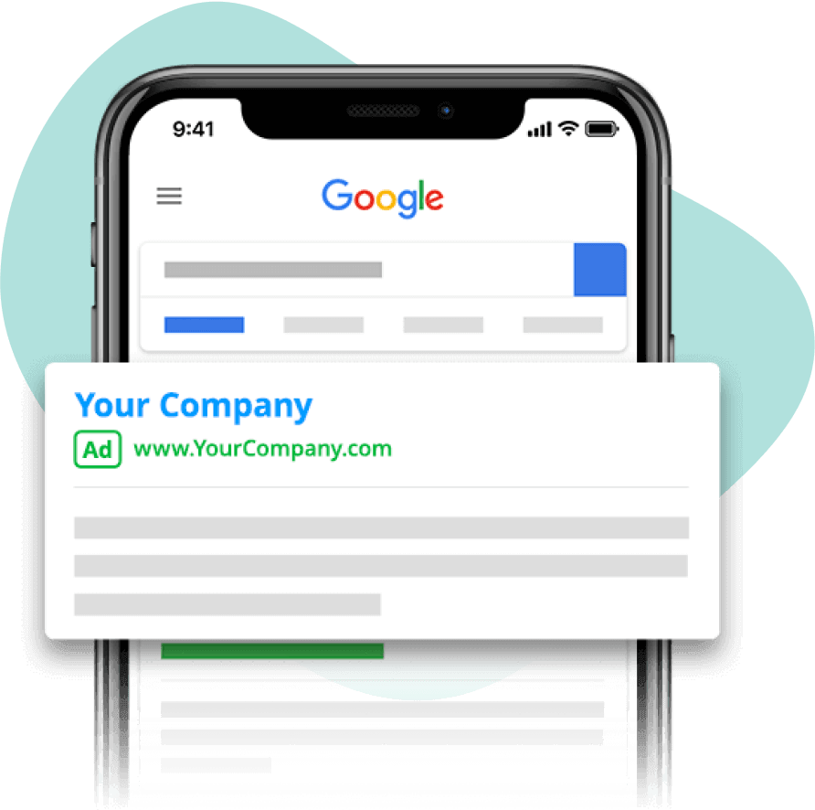 Your company's ads could be featured as a top result on Google.
