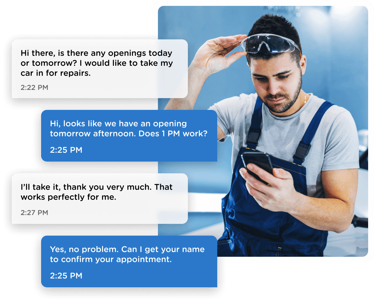 WIth LocalMessages, you can keep customer engagement high by instantly responding to customer inquiries via text message.
